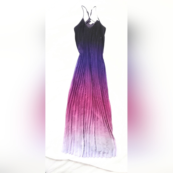 Bar III Dresses & Skirts - Bar III Women's Royal Purple Pleated Ombre' Maxi Dress Size XS